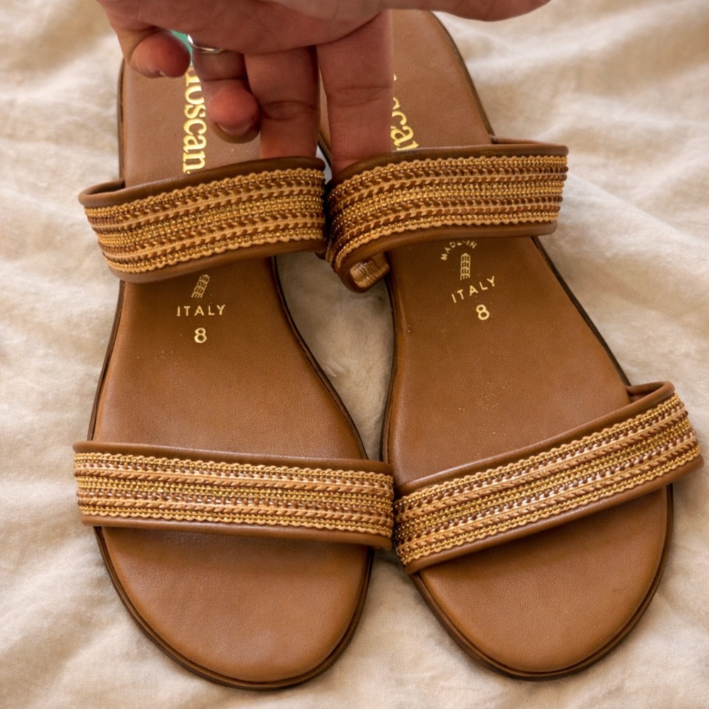 Size 8 Toscanella woven strap sandals